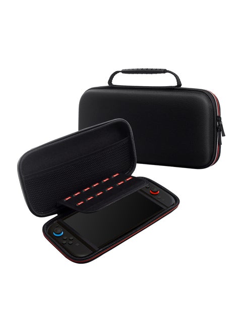 Carrying Case for 2025 Nintendo Switch 2 Console, Travel Case with 12 Game Cassettes, Protective Hard Shell Carrying Case Pouch for 2025 Nintendo Switch 2 Console and Accessories