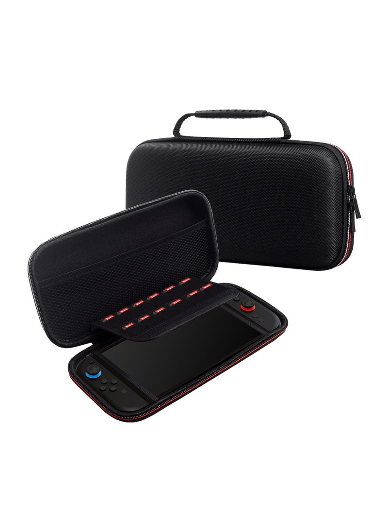 General Carrying Case for 2025 Nintendo Switch 2 Console, Travel Case with 12 Game Cassettes, Protective Hard Shell Carrying Case Pouch for 2025 Nintendo Switch 2 Console and Accessories  - Image 1