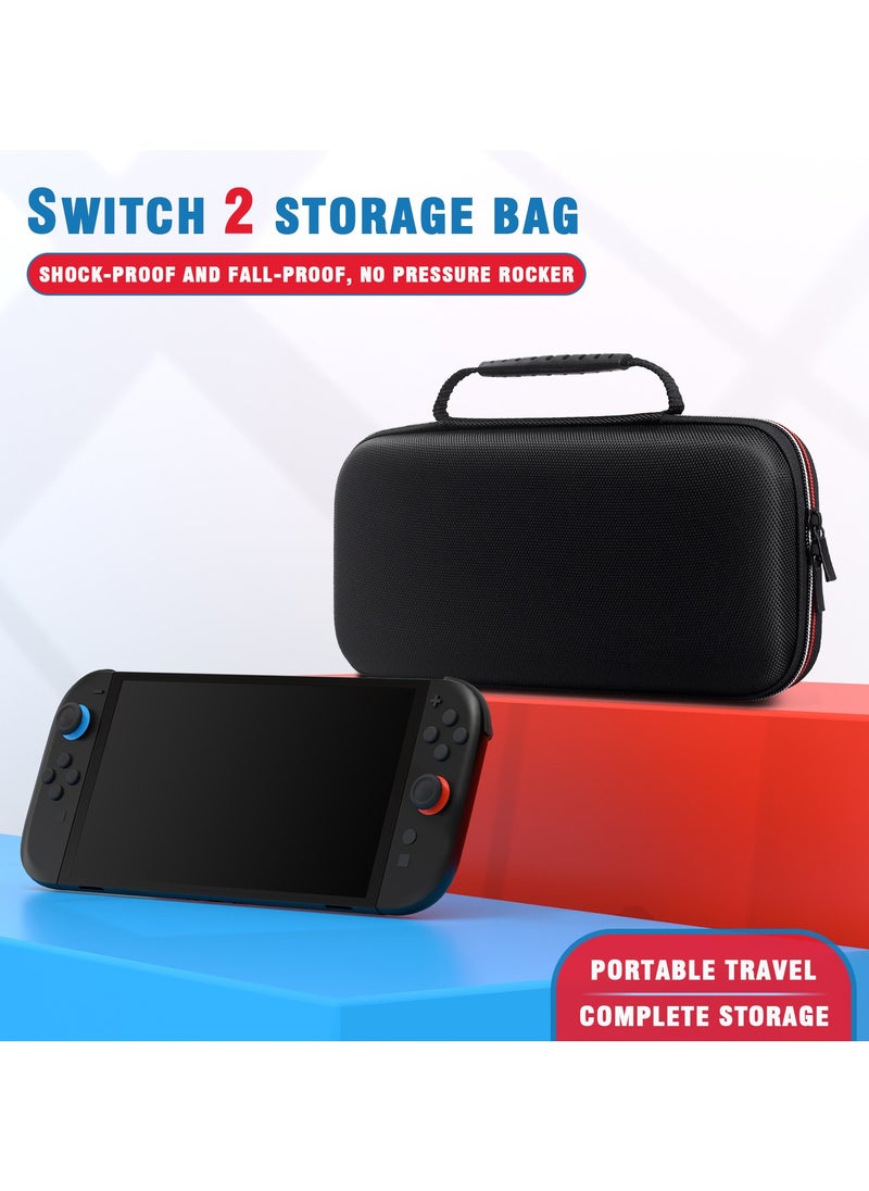General Carrying Case for 2025 Nintendo Switch 2 Console, Travel Case with 12 Game Cassettes, Protective Hard Shell Carrying Case Pouch for 2025 Nintendo Switch 2 Console and Accessories  - Image 2