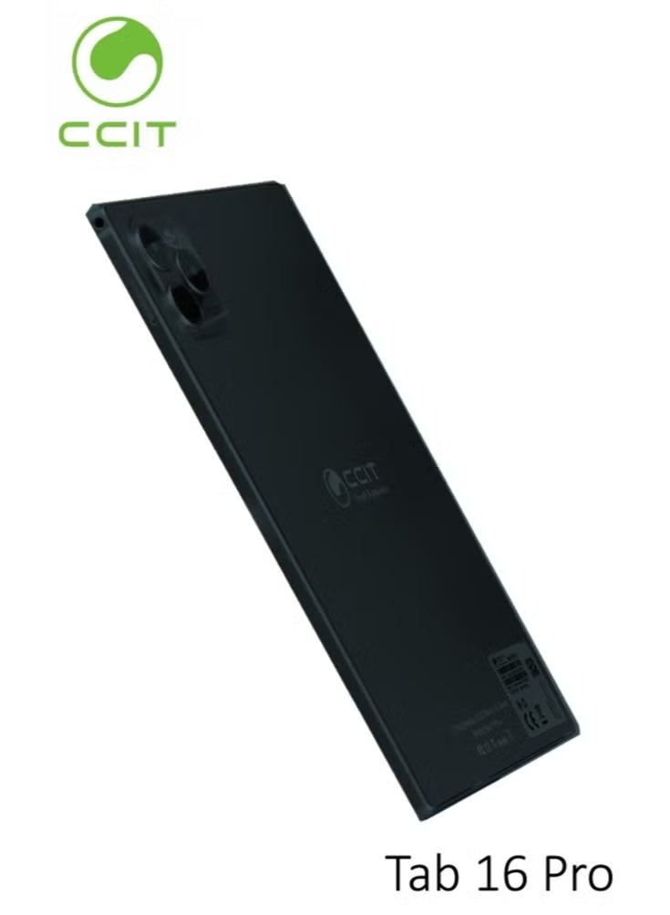 CCIT Tab 16 Pro 10.1-Inch Android Tablet with 16GB RAM, 1TB Storage, 10000mAh Battery, Dual SIM 4G LTE, Wi-Fi, Bluetooth, Stylus, Keyboard & Accessories, HD Display for Study, Work, Entertainment – Black, Fast Performance, Large Screen, Slim Design - Image 1