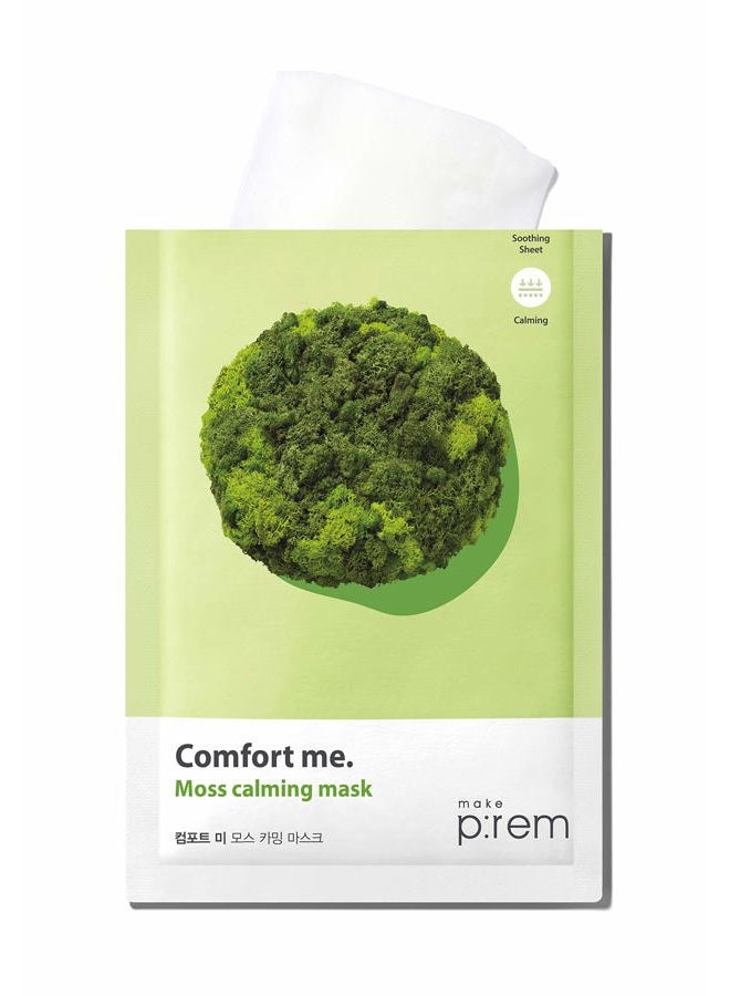 MAKEP:REM MAKE P:REM Comfort Me. Moss Calming Mask, Korean Facial Sheet Mask, EWG Green, Soothing & Hydrating Face Mask, EVE VEGAN, 28ml, 0.94 Fl.Oz. x 10EA - Image 2