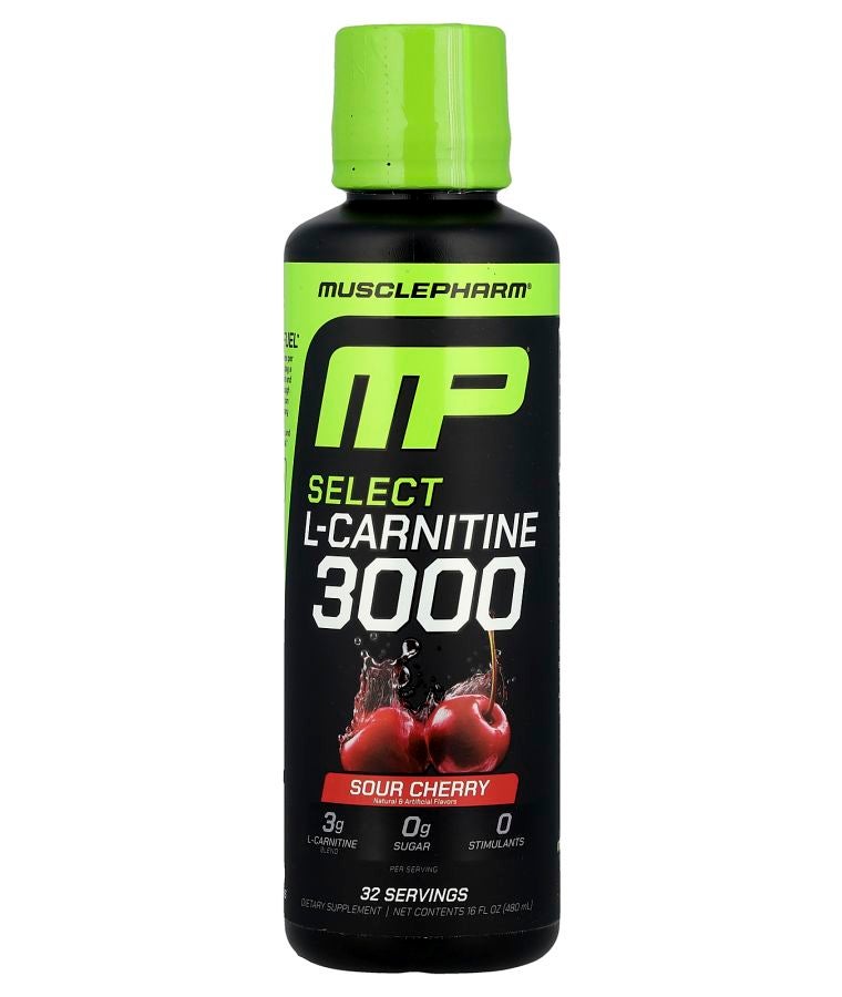 MusclePharm Select L-Carnitine 3000 Sour Cherry  16 fl oz (480 ml)