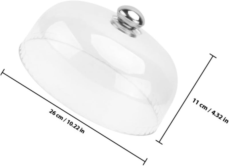 Plastic Cake Dome Cover 2pcs, Acrylic Food Dome, 26x11cm Cake Protector Lid for Party Dessert Display and Outdoor Kitchen Use - Image 2