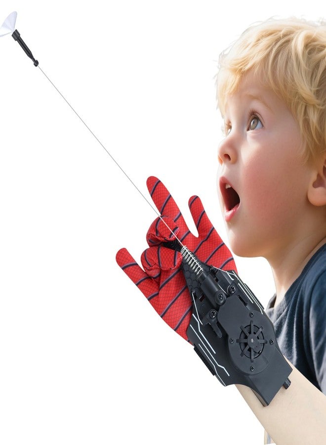 Lumhew Spider Web Shooters, Web Launcher with Gloves, Realistic Web-Slinging Action Safe and Fun Superhero Toy for Men and Kids - Black - Image 4