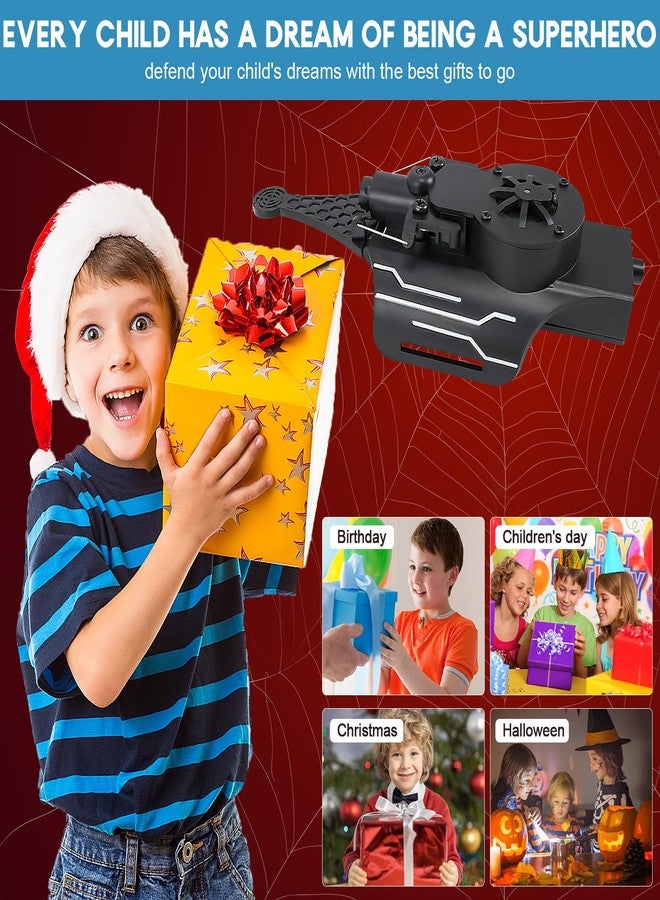 Lumhew Spider Web Shooters, Web Launcher with Gloves, Realistic Web-Slinging Action Safe and Fun Superhero Toy for Men and Kids - Black - Image 5
