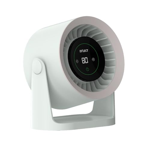 Dylect® Briza Storm Rechargeable Fan | 4000mAh Battery | TruSilent BLDC Motor | 6-Speed | 11h Runtime | Touch LED Display | Type-C | Turbo Airflow | Portable Fan | Home & Beyond | Champagne Mist - Image 1
