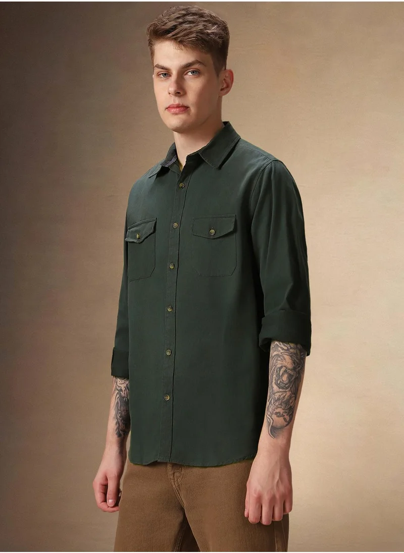 Dennis Lingo Dark Green Shirt For Men For Men