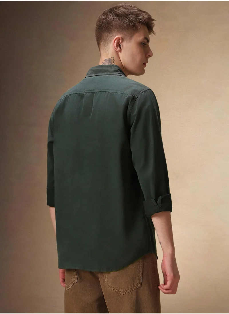 Dennis Lingo Dark Green Shirt For Men For Men