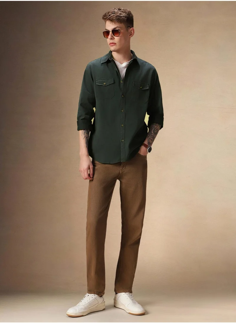Dennis Lingo Dark Green Shirt For Men For Men