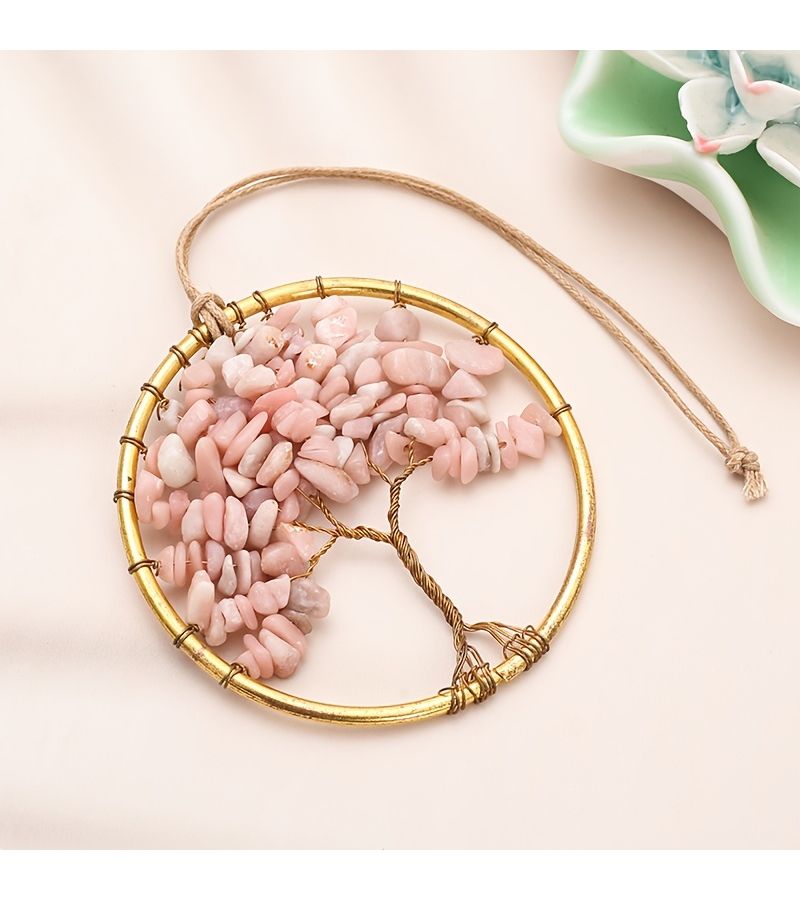 1pc Blue Tree Of Life Dreamcatcher Car Pendant Bag Charm Keychain Wall Decoration For Weddings Christmas Halloween Valentine S Day Thanksgiving Mother S Day Perfect Gift - Image 2