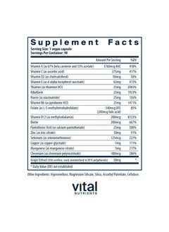 Vital Nutrients Minimal and Essential Multivitamin | Vegetarian One per Day Multi Vitamin, Mineral, & Antioxidant Supplement* | Iron-Free | Gluten, Dairy, Soy Free | Non-GMO | 90 Capsules - pzsku/Z07834A70B756424AF117Z/45/_/1739864922/e96a58a7-e447-4c09-a7e9-b2f839ec1f5c