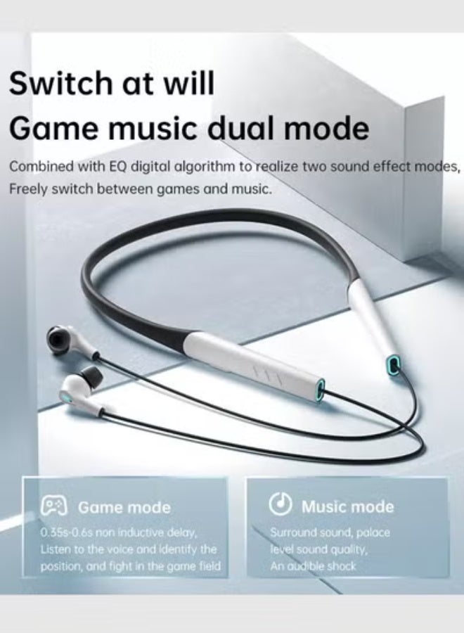 ساناج سماعة ساناج H3S اللاسلكية بتصميم حول الرقبة – بلوتوث رياضية مقاومة للماء مع ميكروفون، عزل للضوضاء، مناسبة للألعاب والموسيقى - Image 4