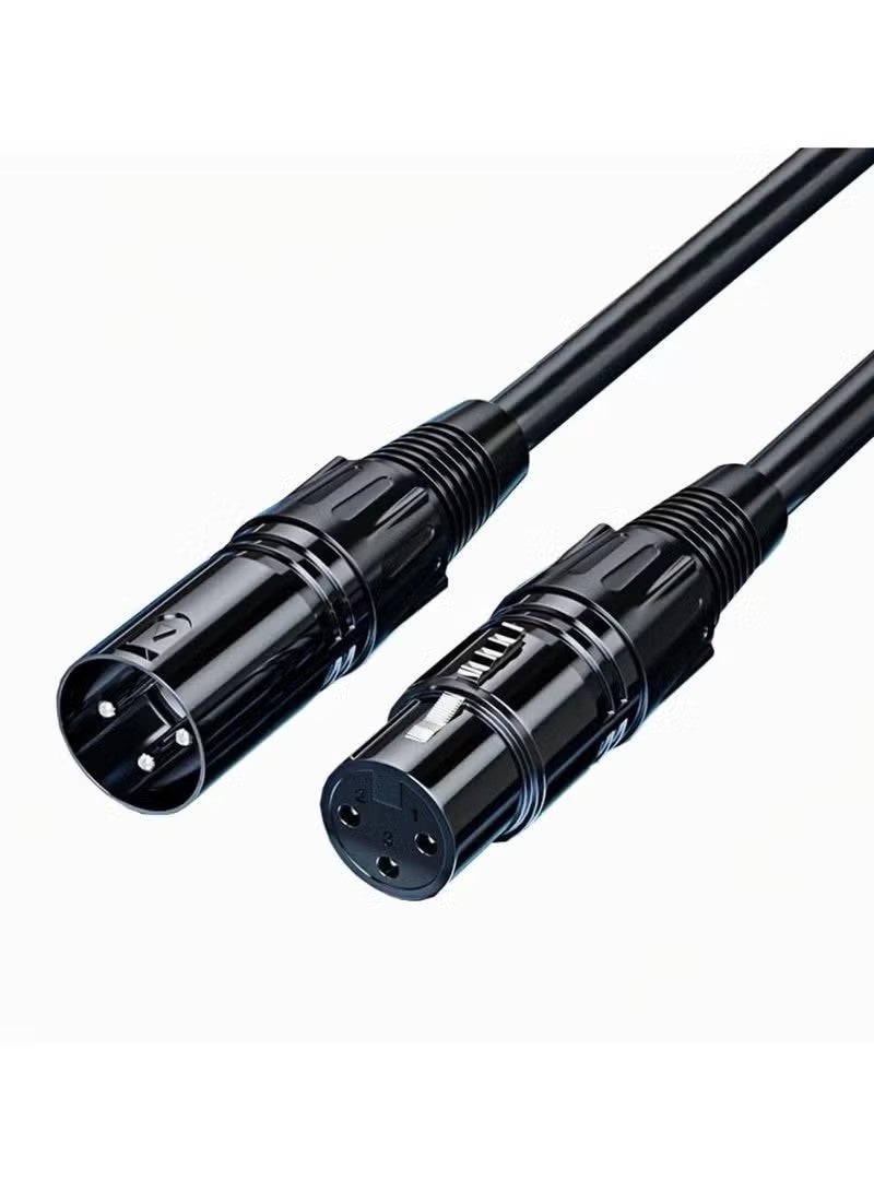 Kaza 10 feet /3 meters XLR cable - Shielded microphone cable for studio recording and live production, gold-plated pins, male to female, for microphone and balanced analog line level - Image 1