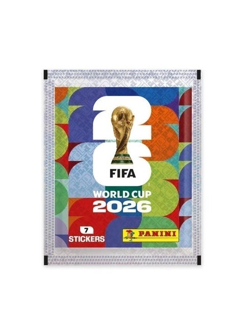 مجموعة استيكرات وبطاقات كأس العالم FIFA 2026 من First Choice - عدد 4 عبوات (باكيت)، كل عبوة تحتوي على 7 بطاقات استيكر أصلية للاعبين والمنتخبات لتجميع الألبوم، هدية مثالية لعشاق كرة القدم والمفكرة الرياضية.