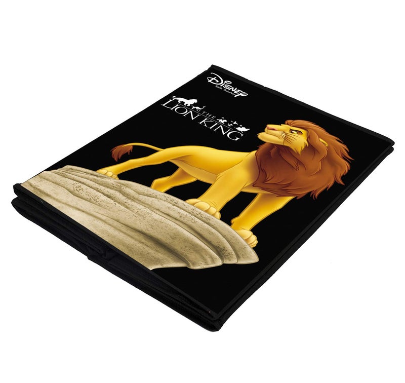 Kuber Industries Heart Home Disney Lion King Print Non Woven Fabric Foldable Laundry Basket, Toy Storage Basket, Cloth Storage Basket with Handles (Black)-HEART10380 - Image 4