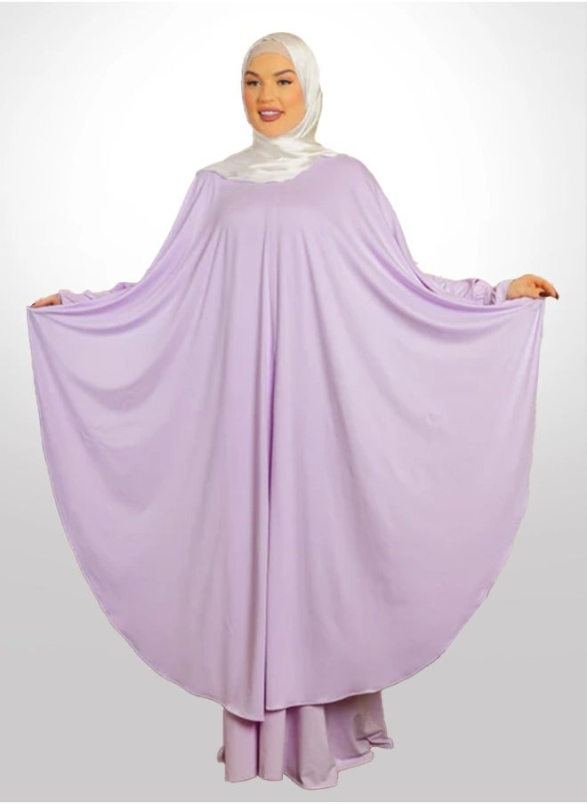 زمرد - ثوب صلاة توينز كريب ليكرا عملي مع غطاء الرأس من زمرد فاشون - Image 1