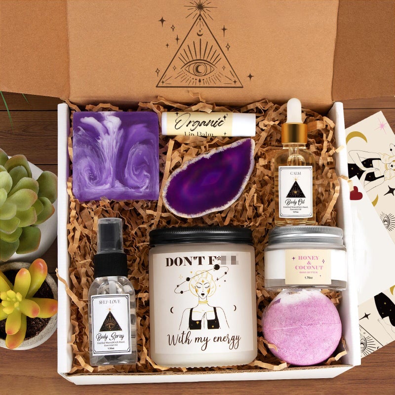 Care Package for Women Self Care Gifts for Women Basket Gifts for Womens Birthday Unique Stress Relief for MomWifeFriends Witchy Gift Divorce Breakup Gifts Spa Gift Mother Day Birthday