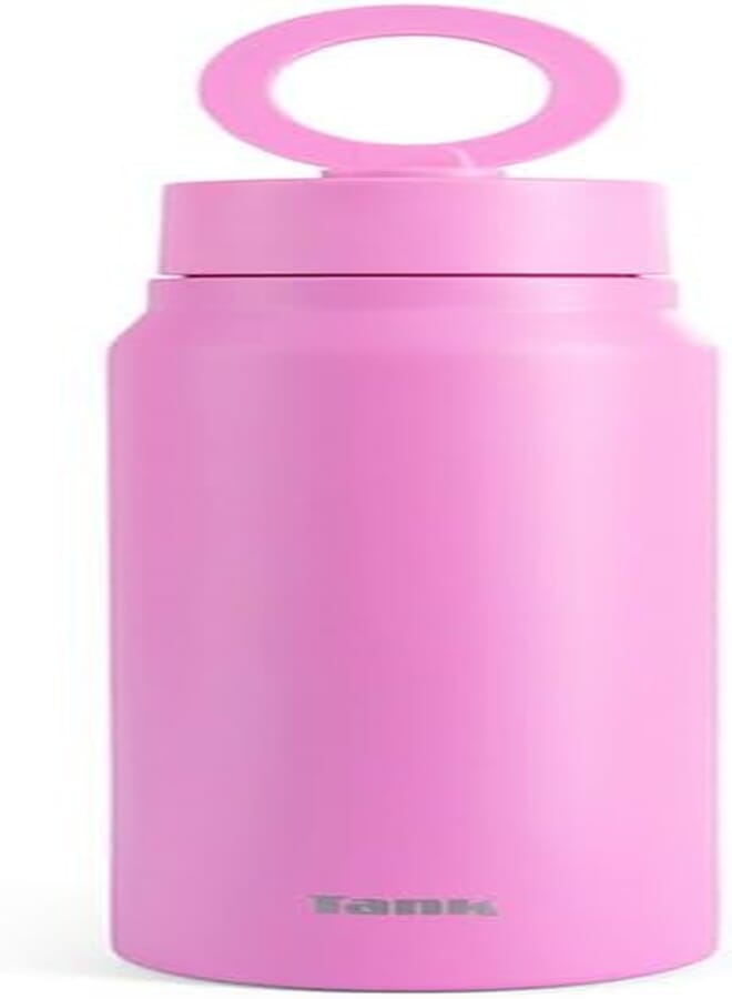 Tank Magnet 1000ml Bottle Striking Insulated Stainless Steel for Cold Drinks, Leakproof - Hot Pink