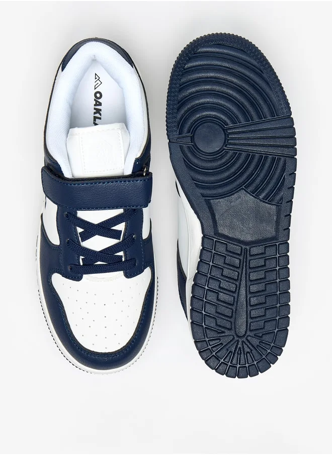 Oaklan by Shoexpress Boys Panelled Sports Shoes With Hook And Loop Closure