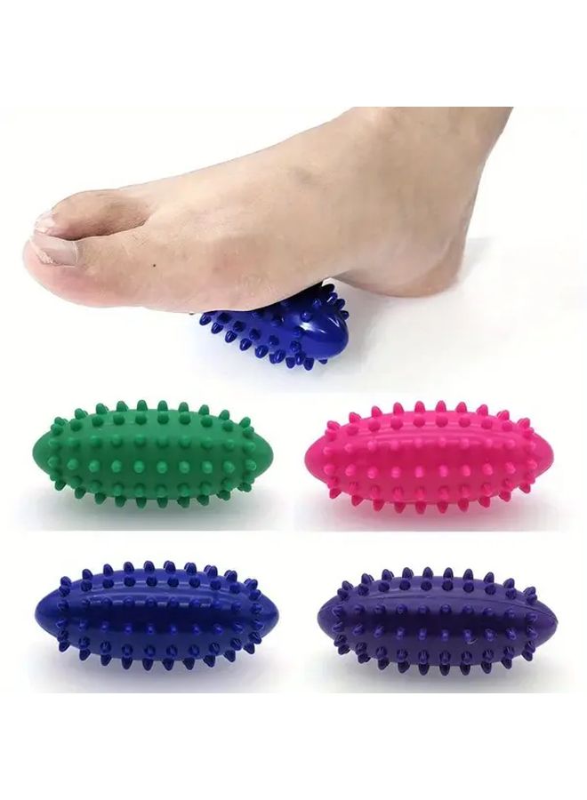 كرة تدليك خضراء من PVC على شكل قنفذ لتحفيز عضلات القدم والجسم، بكرة اللياقة المنزلية - Image 1