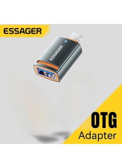 ESSAGER iPhone Lightning To USB 3A 480 Mbps Fast Converter Converter Adapter New Type Led Light Original Metal New Generation Latest Technology  - Image 1