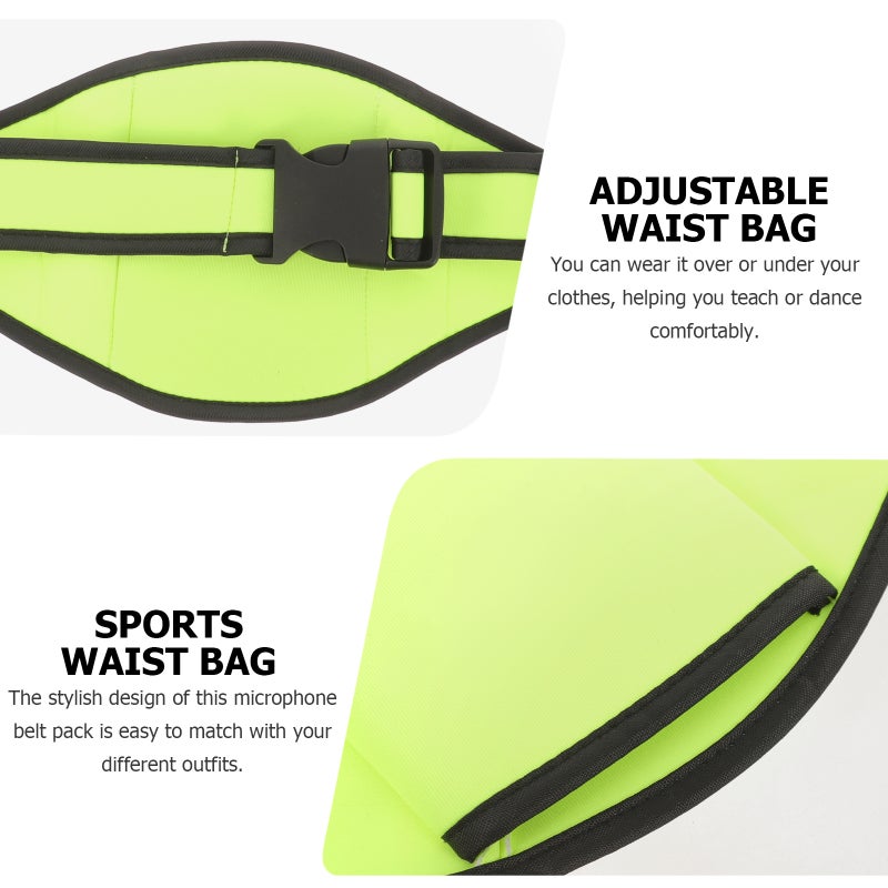 2pcs Fitness Mic Belt Running Bag Portable Mic Belt Holder Microphone Waist Pack - Image 3