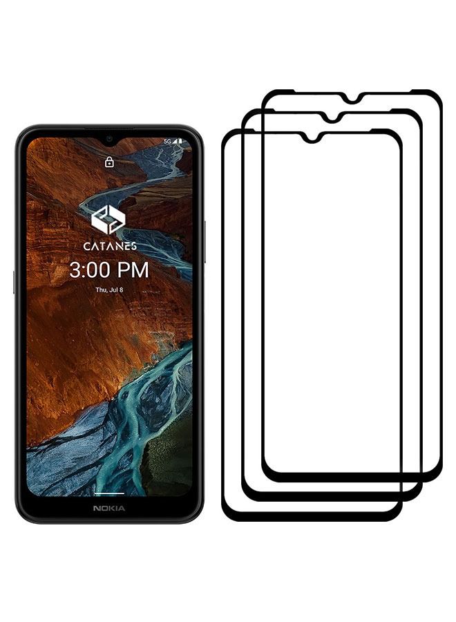 CATANES 3 Pack For Nokia G300 Tempered Glass Screen Protector Full Glue Back - Image 2
