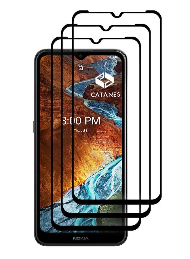 CATANES 3 Pack For Nokia G300 Tempered Glass Screen Protector Full Glue Back - Image 3