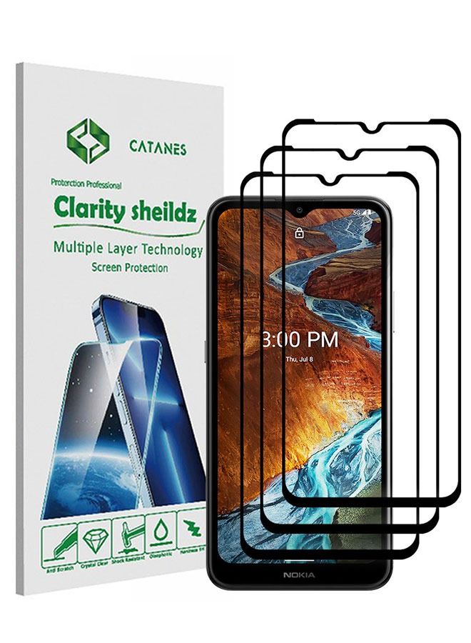 CATANES 3 Pack For Nokia G300 Tempered Glass Screen Protector Full Glue Back - Image 1