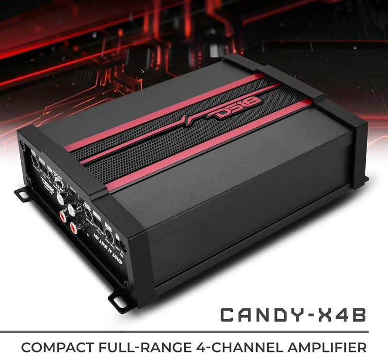 DS18 CANDY-X4B Black 1600 Watts Max Digital 4 Channel Class D Amplifier - Image 2