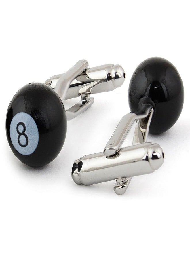 Peluche Men’s Novelty Ball-8 Cufflinks - Image 3