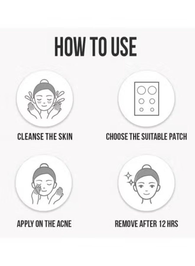 اكني باتش 200 عد بثرة رقعة ، ملصقات تغطية حب الشباب للوجه والجلد ، للرجال والنساء العناية اليومية بالبشرة - Image 4