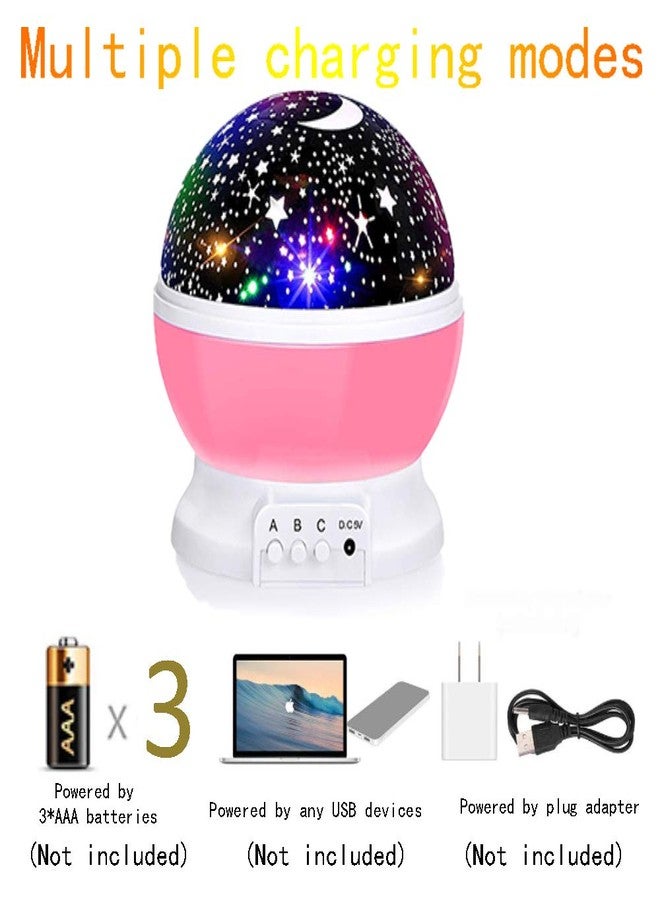 Borelor Star Night Light for Kids, 12 Color Changing Lights Modes with USB Cable, 360°Rotating Moon Star Projector Desk Lamp for Bedroom Party Decor & Girls Birthday Gift - Image 4