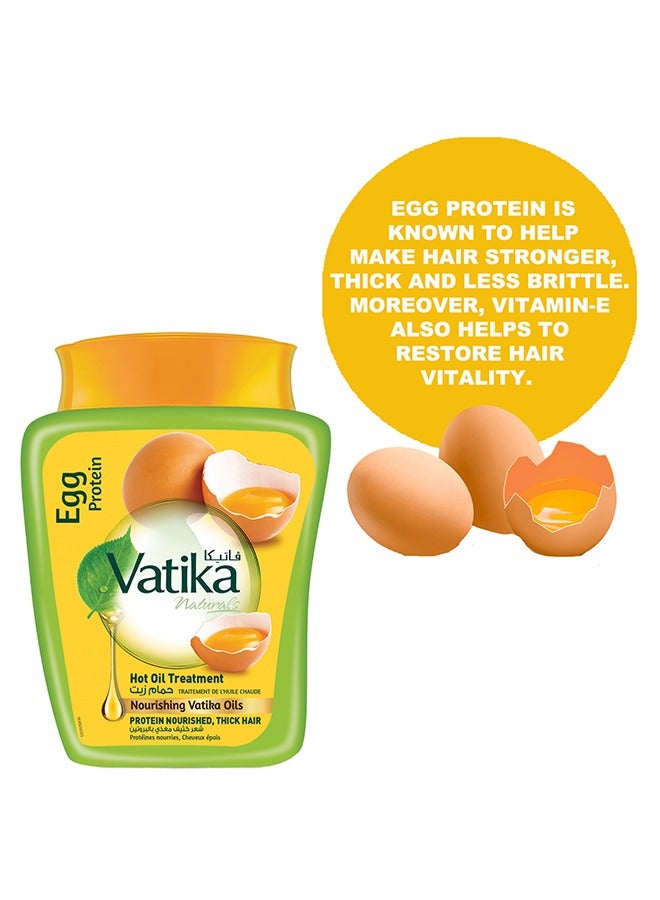 Vatika Naturals Hammam Zaith Hot Oil Treatment Enriched With Egg Protein 1Kg  - Image 3