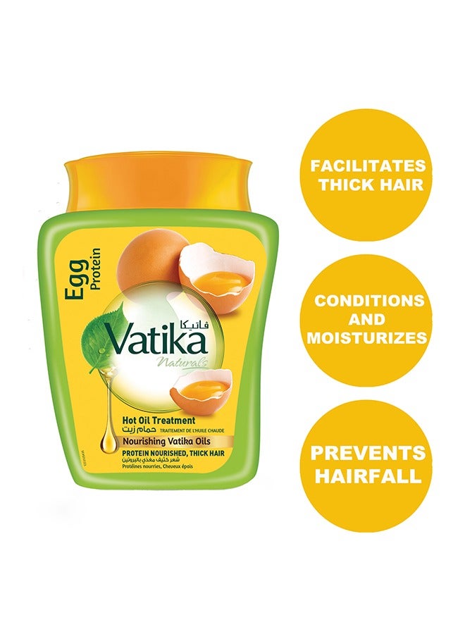 Vatika Naturals Hammam Zaith Hot Oil Treatment Enriched With Egg Protein 1Kg  - Image 4