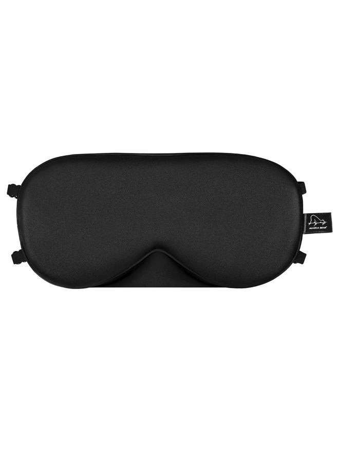 ALASKA BEAR Sleep Mask 2 Straps, Mulberry Silk, Twin Thin Elastic Bands Stay Put All Night, Smooth Eye Mask Two Adjustable Head Strings and Nose Baffle - Image 1