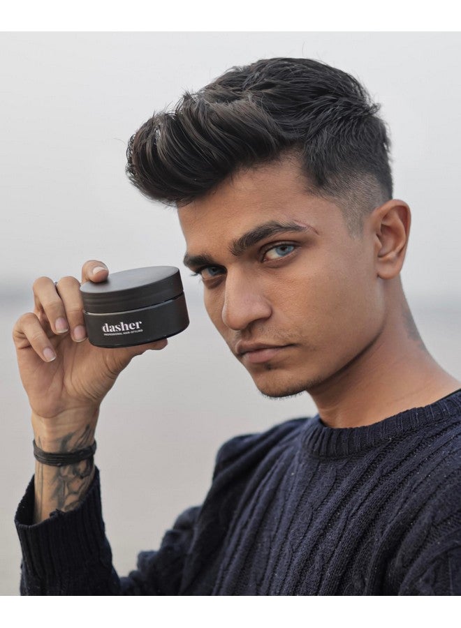 Dasher كريم تصفيف الشعر للرجال، ثبات متوسط ولمعان متوسط، ثبات مرن وقاعدة مائية، يمنح الشعر ملمسًا ناعمًا، مع زيت الأفوكادو والبيوتين (100 جرام) - Image 5