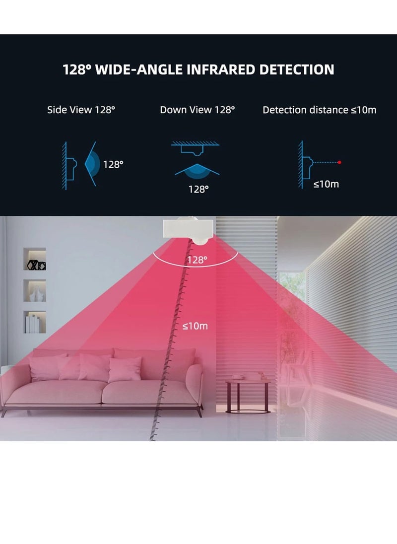 igeekwell - Smart TUYA Wi-Fi Motion Sensor, Wireless PIR Motion Detector With App Notification Alert And Large Area Detection, Battery Or USB Powered, Contact Sensor For Home Security And Smart Home Automation - Image 1