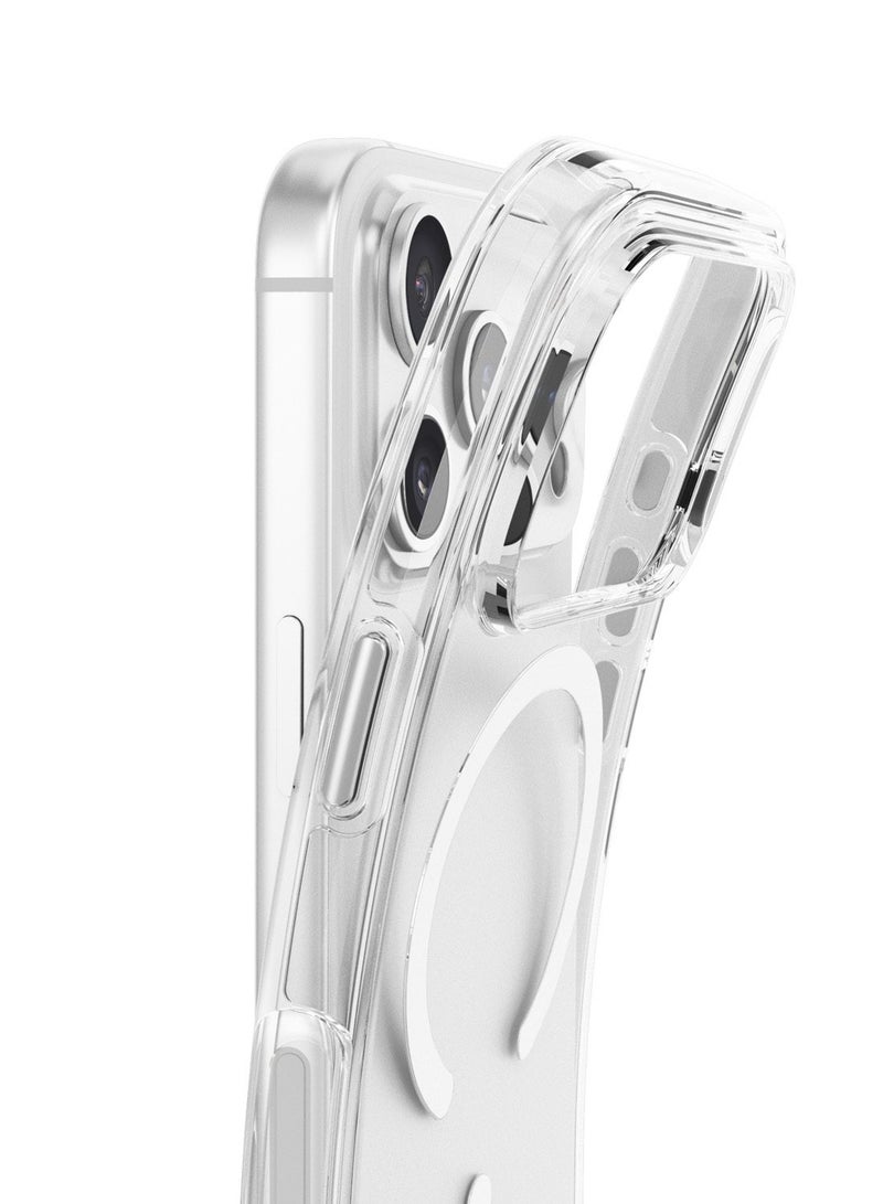 Wtech Apple iPhone 18 Pro Max 5G 2026 Magnetic Case, Slim Transparent Flexible TPU Shockproof Magsafe Back Phone Case (MCTPTN) - Clear - Image 2
