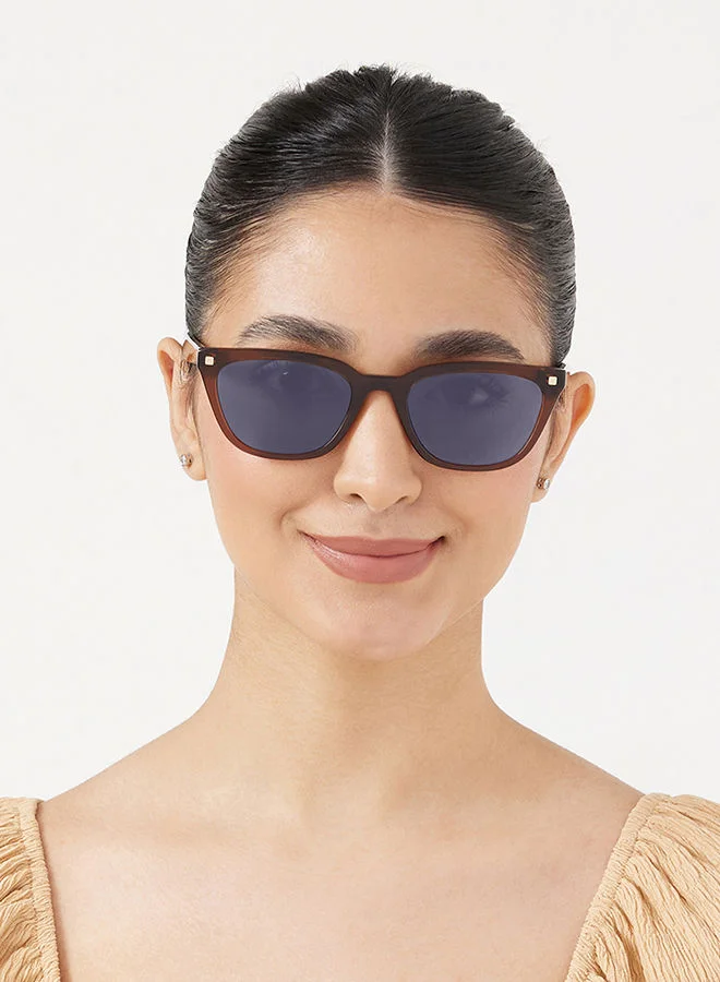 30Sundays 30Sundays THALIA,Women Sunglasses, Cat Eye Sunglasses, UV Protection: UV400 (Brown,Blue)