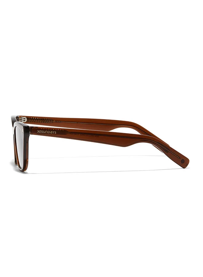 30Sundays 30Sundays THALIA,Women Sunglasses, Cat Eye Sunglasses, UV Protection: UV400 (Brown,Blue)