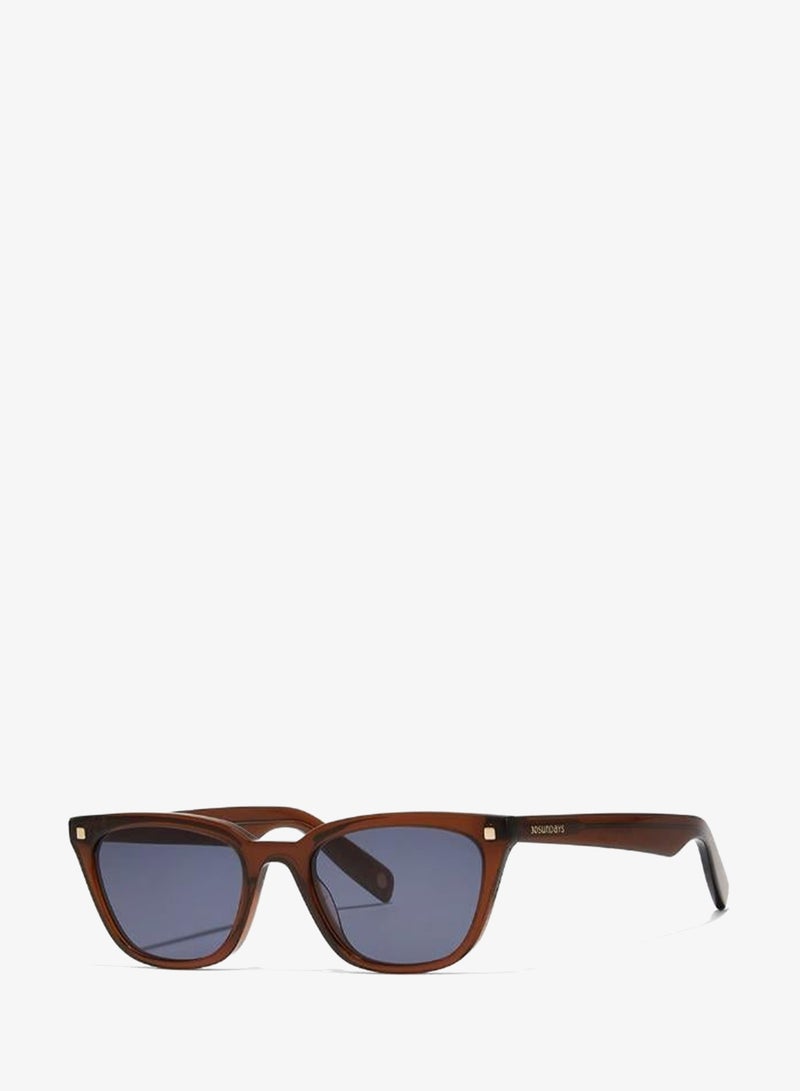 30Sundays THALIA,Women Sunglasses, Cat Eye Sunglasses, UV Protection: UV400 (Brown,Blue) - Image 1