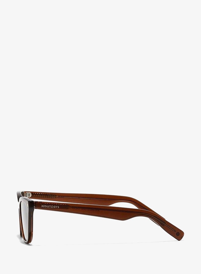 30Sundays THALIA,Women Sunglasses, Cat Eye Sunglasses, UV Protection: UV400 (Brown,Blue) - Image 3