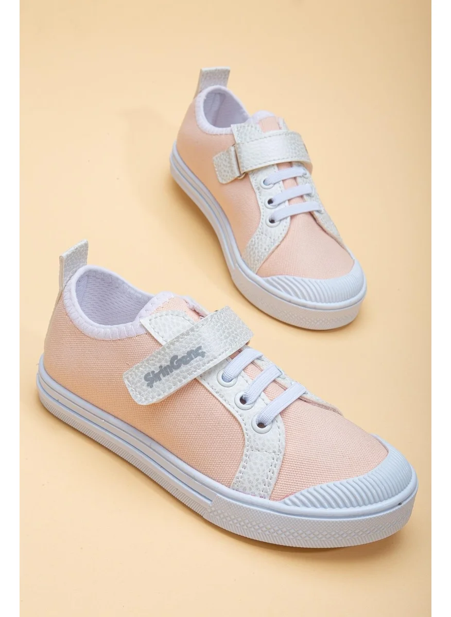 Dilimler Ayakkabı Şirinbebe Şiringenç Linen Salmon Girl İlkadım Baby Child Shoes