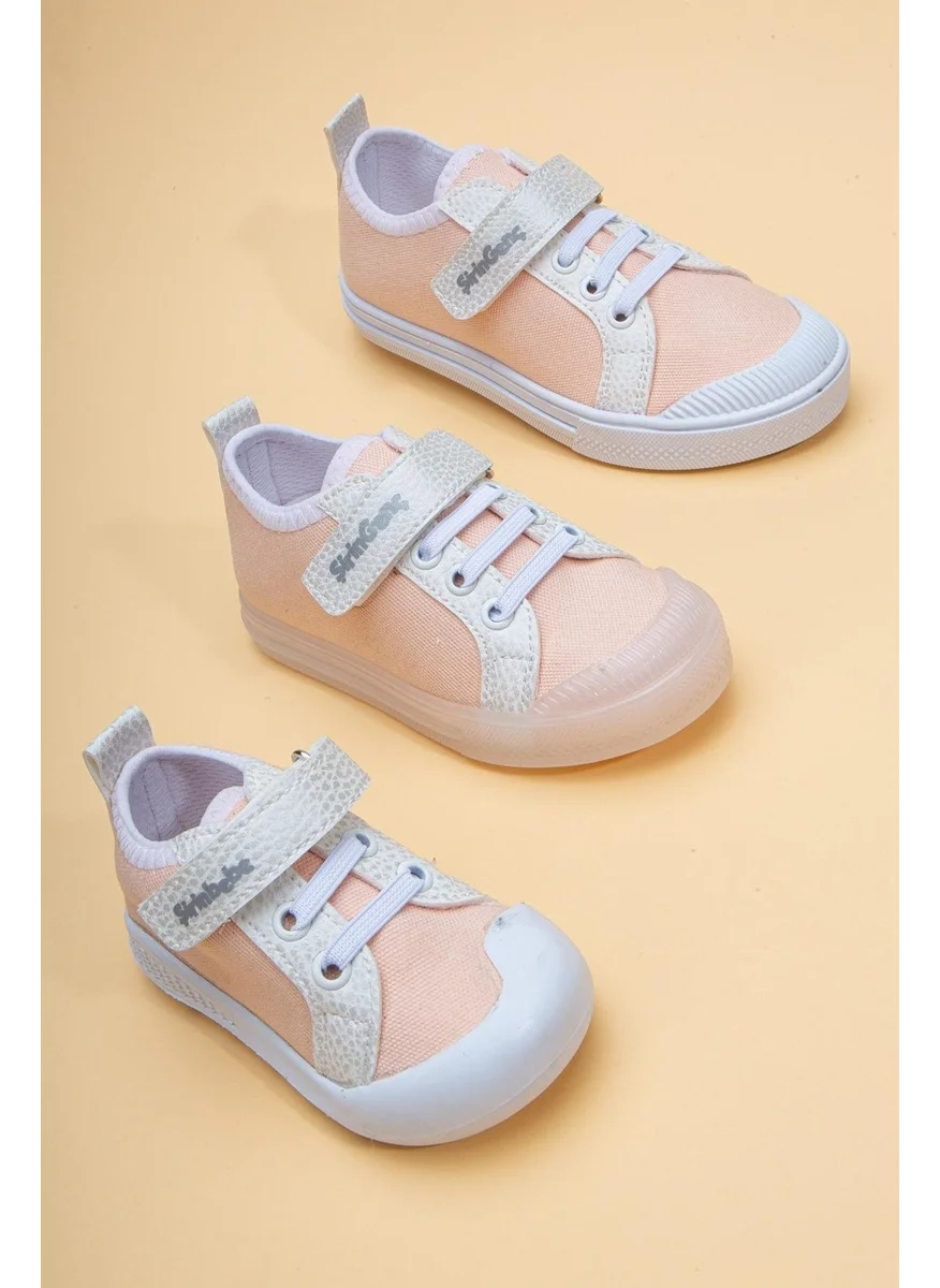 Dilimler Ayakkabı Şirinbebe Şiringenç Linen Salmon Girl İlkadım Baby Child Shoes