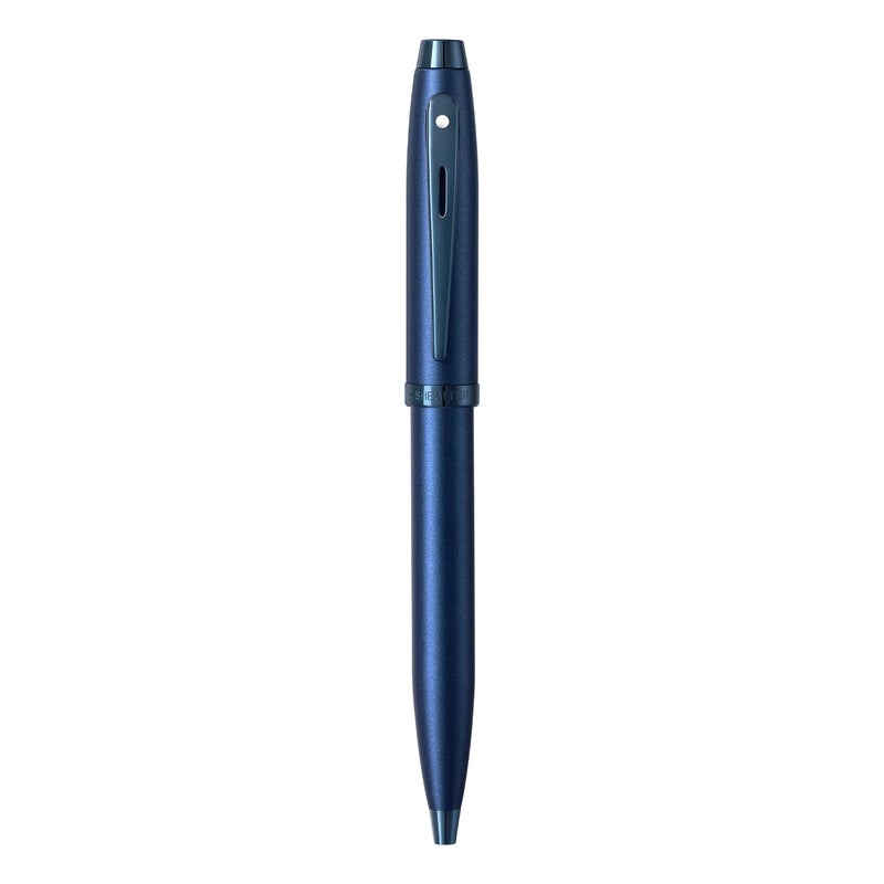 SHEAFFER Pen Sheaffer 100 E9371 Satin Blue With Pvd Blue Trims Bp - Image 4