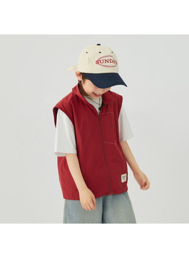 And Stylish】children's Outdoor Functional Vest, 2025 Spring/autumn Sleeveless Jacket For Boys - Image 4