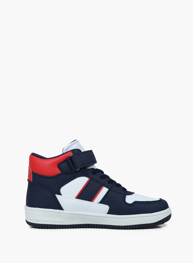 جاب Boys' BOSTON MID II High Top Sneakers with Hook and Loop Closure - GPK5217100216