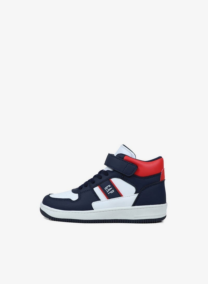 GAP Boys' BOSTON MID II High Top Sneakers with Hook and Loop Closure - GPK5217100216 - Image 3
