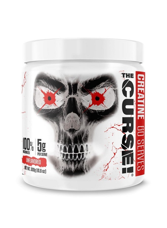 JNX SPORTS The Curse! Creatine Monohydrate Powder 60 Servings | Pure Micronized Creatine 5g Per Serving | 300g - 10.6 Ounce